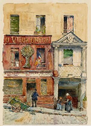 69, rue Mouffetard Boutique de vins à l’enseigne du Vieux chêne (1915) — size preview