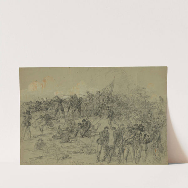7th N.Y. Heavy Arty. in Barlows charge nr. Cold Harbor Friday June 3rd 1864 (1864) by Alfred Rudolph Waud