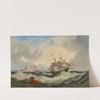 A &#039;74&#039; calling for a pilot off Gibraltar with shipping beyond by John Wilson Carmichael