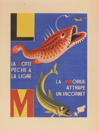 A. B. C.; Alphabet des petits poissons et des gros Pl.08 (1944)