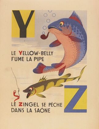 A. B. C.; Alphabet des petits poissons et des gros Pl.14 (1944)