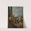A Bacchanale in a classical courtyard by Johann Heinrich Schönfeld