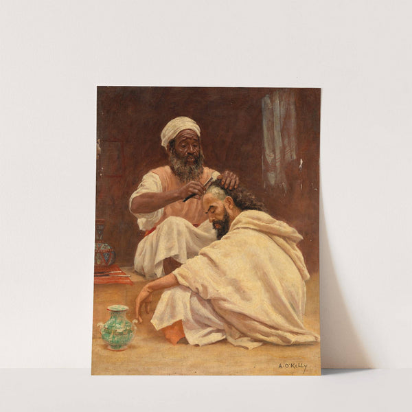 A Barber, Morocco by Aloysius O&#039;Kelly