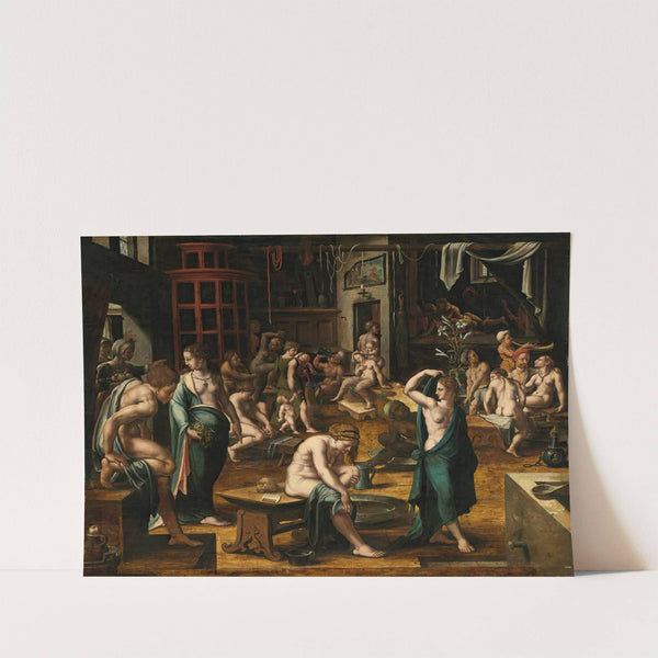 A Bathhouse (1540-1550) by Netherlandish School