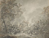 A Battle Between Cavalrymen and Infantry