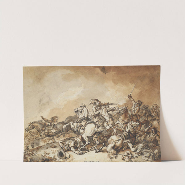 A Battle Scene (1783) by Ferdinand Kobell
