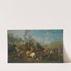 A Battle Scene Between Christians And Turks by Christian Reder
