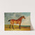 A bay horse in a vast landscape by John Frederick Herring Jr.
