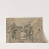A Bazaar in Constantinople by Amadeo Preziosi