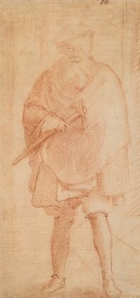 A bearded man holding an ax (Venetian executioner)