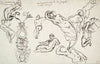 A Bearded Man, Standing, and a Classical Head (1815–63)