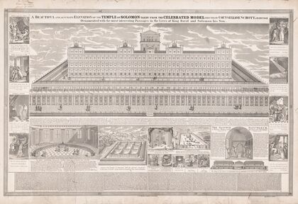 A beautiful and accurate elevation of the temple of Solomon (1870)
