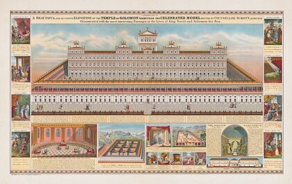 A beautiful and accurate elevation of the temple of Solomon… (1910) — size preview