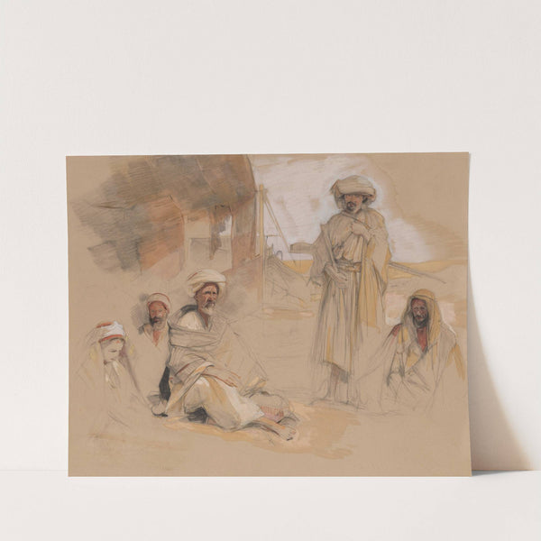 A Bedouin Encampment at Gebel Tor in the Sinai Desert by John Frederick Lewis