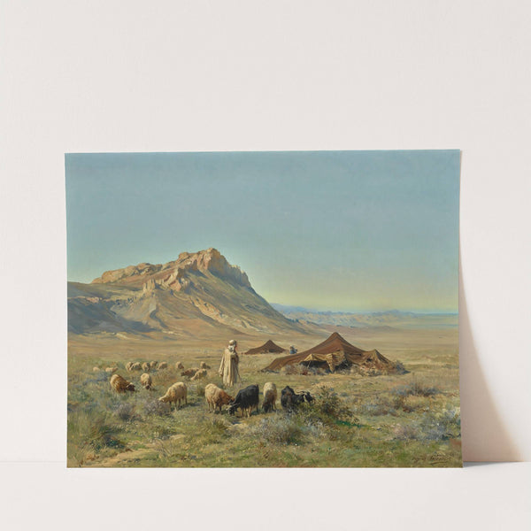 A Bedouin Encampment by Eugène Girardet