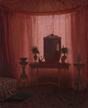 A Bedroom in Bernstorff Palace near Copenhagen