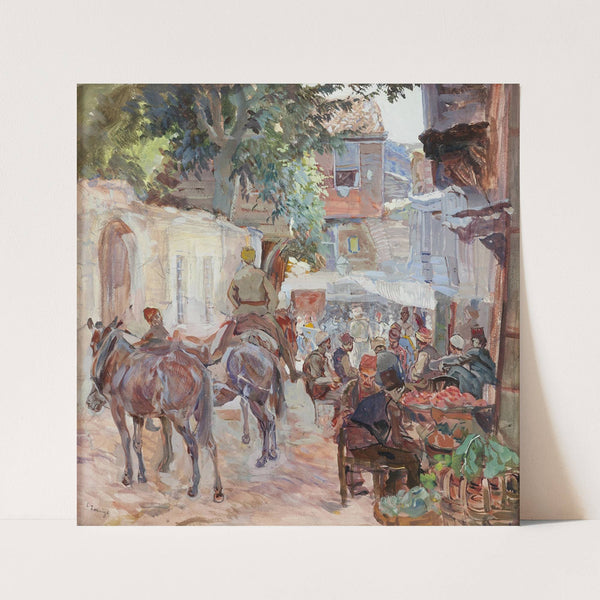 A Bosnian village by Carl Fahringer