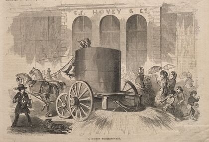 A Boston Watering-Cart (1857)