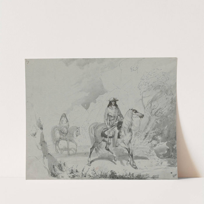 A bourgeois of the rocky mountains by Alfred Jacob Miller
