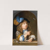 A Boy Blowings Bubbles by Caspar Netscher