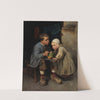 A Boy Feeding His Little Sister by Helene Schjerfbeck