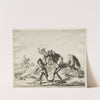 A boy taking a horse to drink by Dirck Stoop