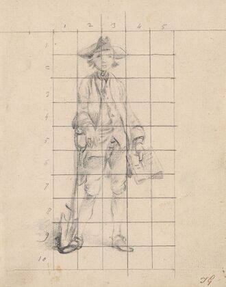 A Boy with a Book and a Spade