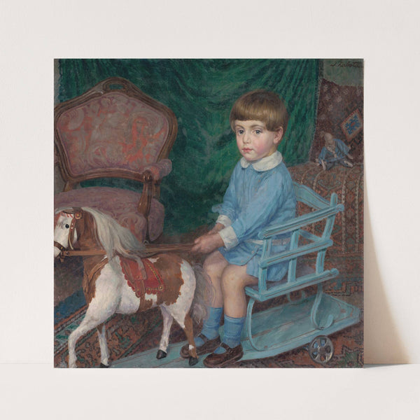 A boy with a pony by Ivan Žabota