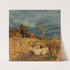 A brewing storm over Haslau by Tina Blau