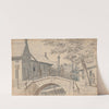 A Bridge over a Canal in Winschoten by Martinus Rørbye