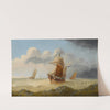A brig on the high seas by Thomas Lucop