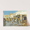 A Bustling Street (1900) by José Navarro y Llorens