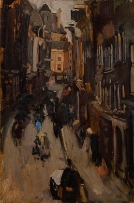 A busy day in the Kalverstraat, Amsterdam