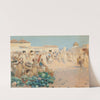 A busy market, North Africa (1892) by Gustavo Simoni