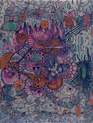 A Butterfly Textile Design, for Sefton Fabrics, Belfast