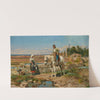 A buttero at the fountain by Henry Enrico Coleman