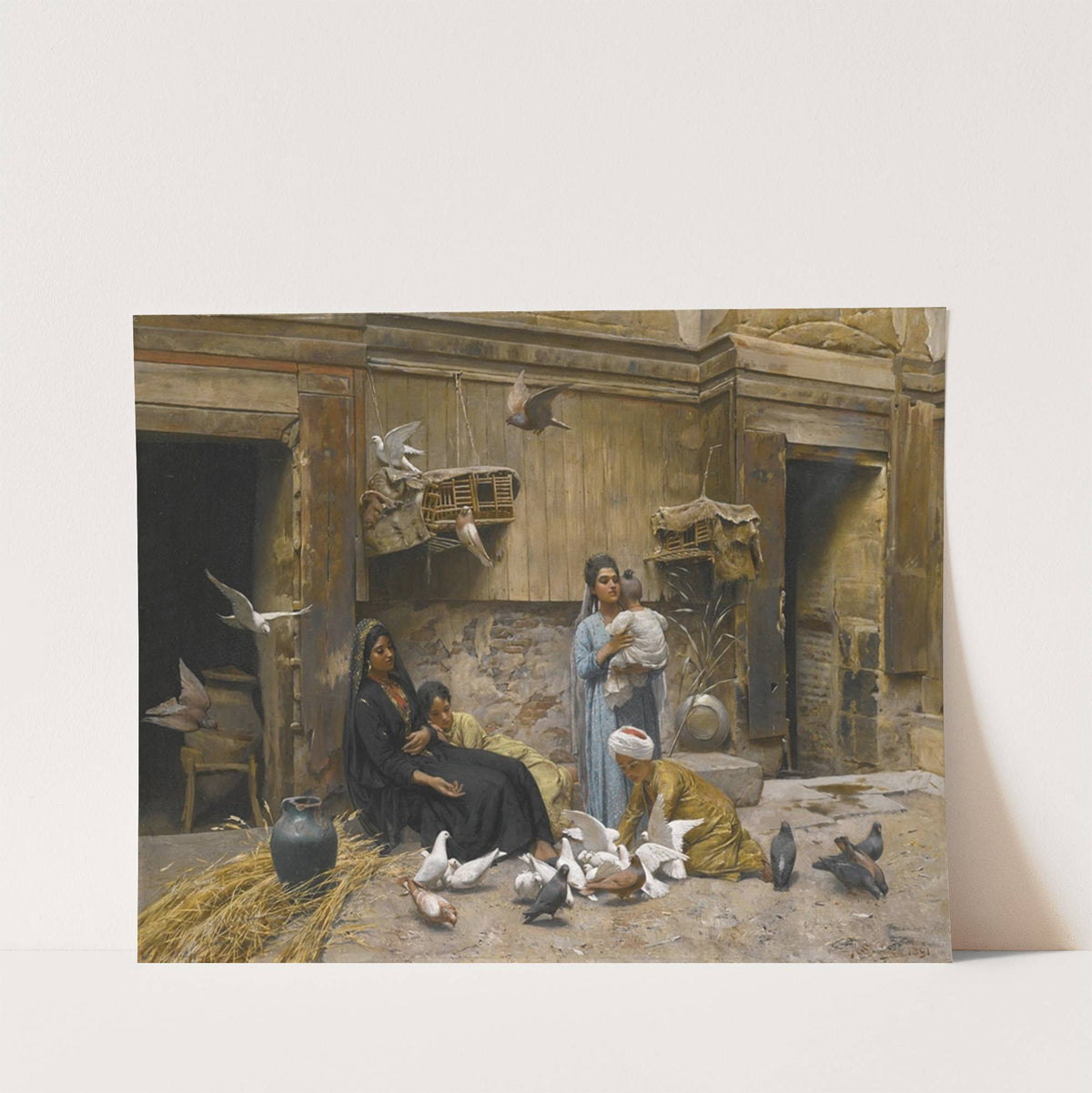 A Cairene Courtyard by Rudolf Swoboda