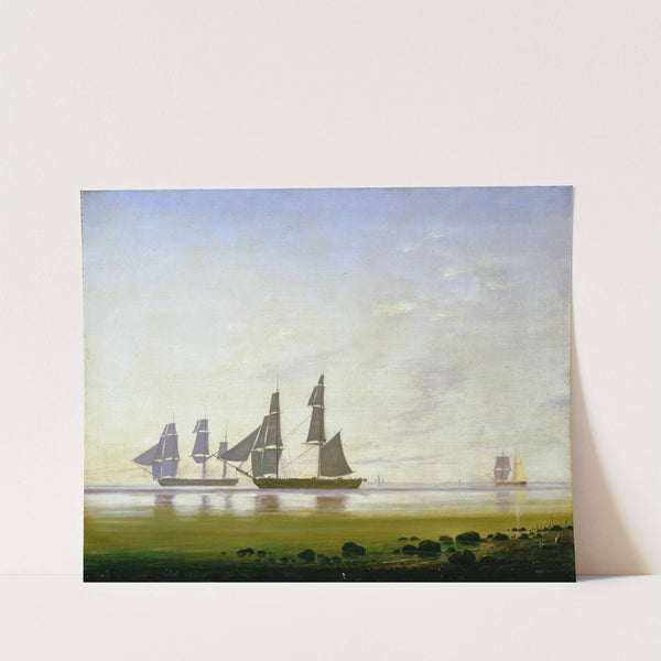 A Calm Morning At Sea (1840) by Anton Melbye
