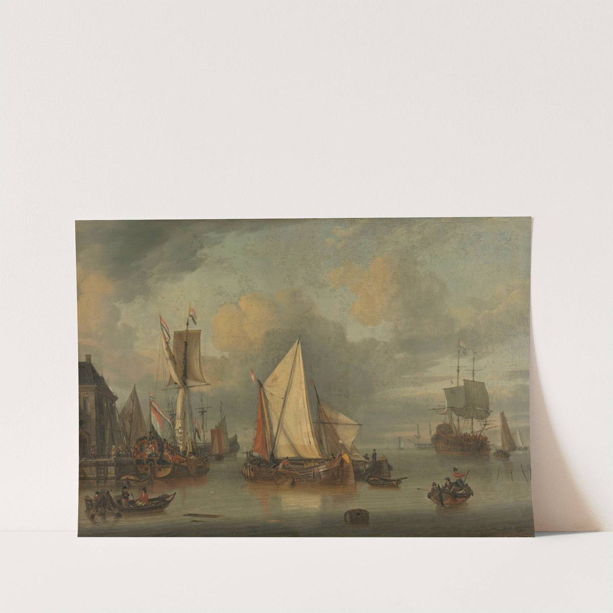 A Calm (Ships in the Harbor by Calm Weather) by Jan Claesz. Rietschoof