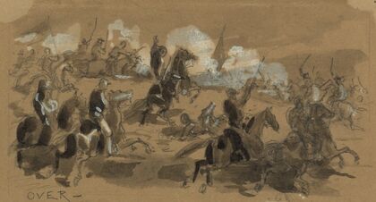 A calvary charge
