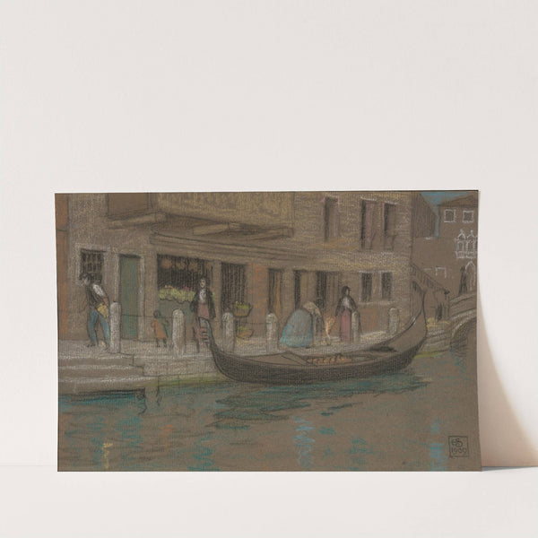 A canal in Venice by Joseph Edward Southall