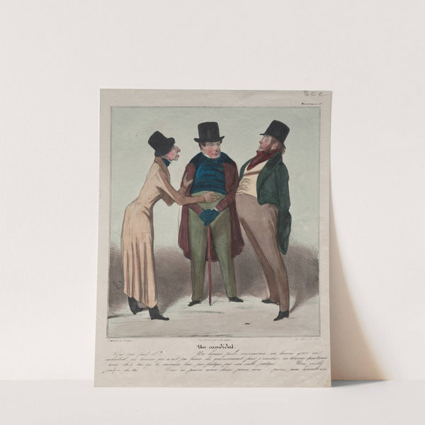 A Candidate (1837) by Honoré Daumier