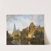 A Capriccio View Of The Hofvijver, The Hague by Bartholomeus Johannes van Hove