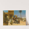 A Caravan Outside Of A Mosque by Ferencz Eisenhut