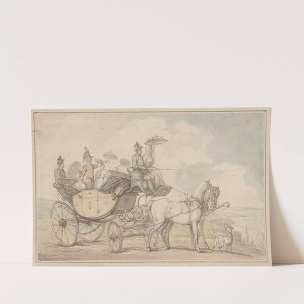 A carriage party by Thomas Rowlandson
