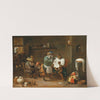 A cat in a barber shop, run by monkeys by Abraham Teniers