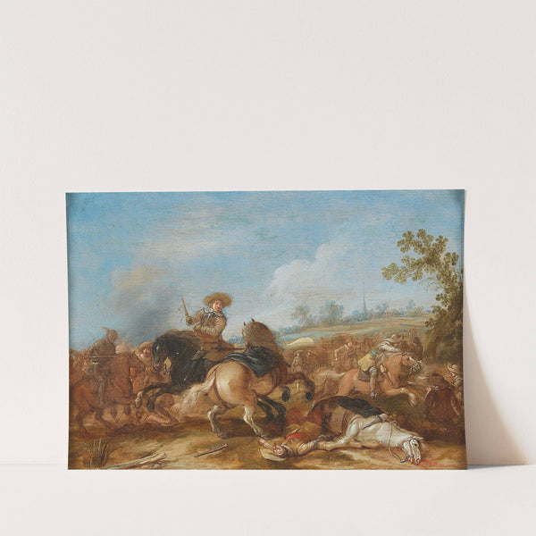 A Cavalry Engagement by Jan Martszen de Jonge