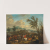 A cavalry skirmish by Jan van Huchtenburg