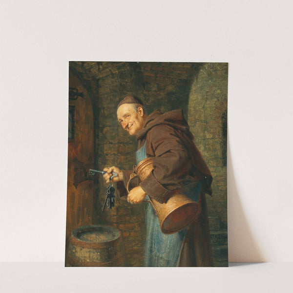 A cellarer with a bunch of keys by Eduard von Grützner