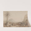 A chalet and a rock massif by Thomas Ender